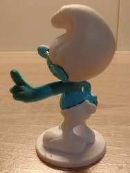 Schlauer Schlumpf Hinten