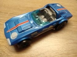Blaues Cabrio